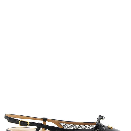 Valentino Garavani Black Leather Ballet Flats Valentino Garavani
