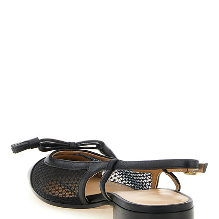 Valentino Garavani Black Leather Ballet Flats Valentino Garavani