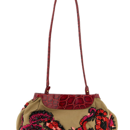 Dries Van Noten Multicolor Cotton Clutch Bag Dries Van Noten