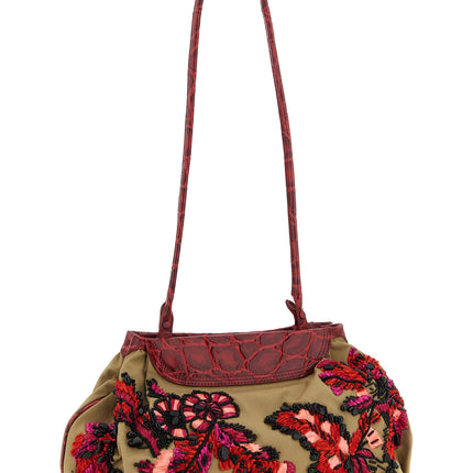 Dries Van Noten Multicolor Cotton Clutch Bag Dries Van Noten