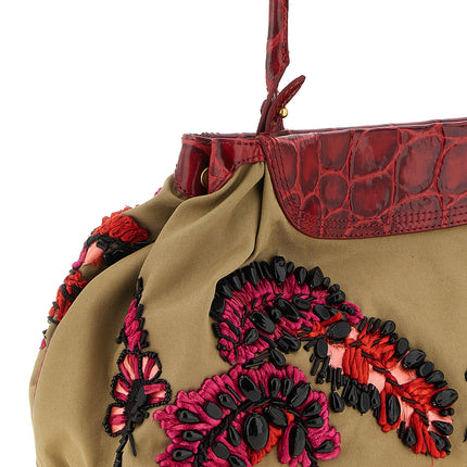 Dries Van Noten Multicolor Cotton Clutch Bag Dries Van Noten