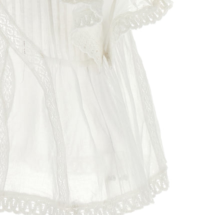 FARM RIO White Organic Cotton Blouse