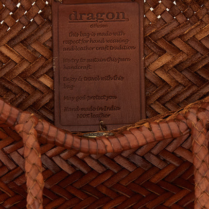 Dragon Diffusion Brown Calfskin Handbag