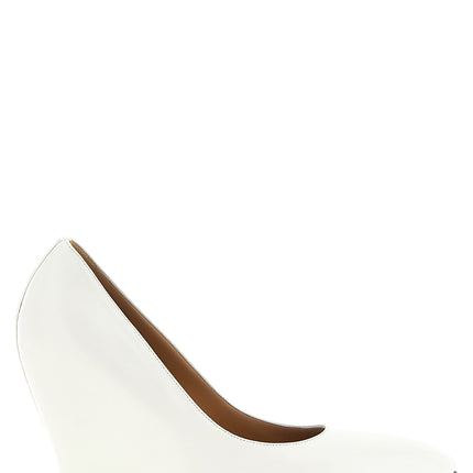 Maison Margiela White Lambskin High Heel Pumps Maison Margiela
