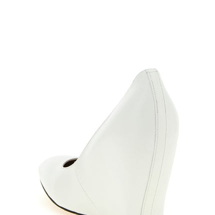 Maison Margiela White Lambskin High Heel Pumps Maison Margiela