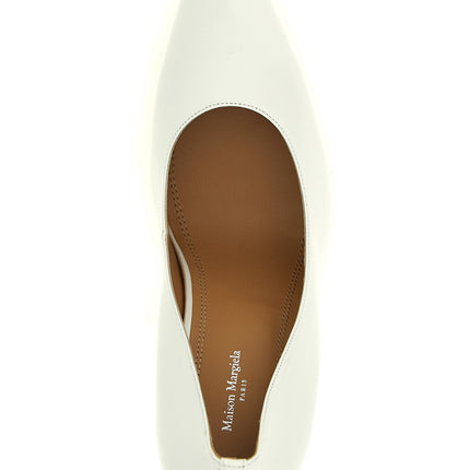 Maison Margiela White Lambskin High Heel Pumps Maison Margiela