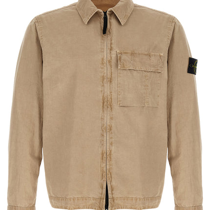 Stone Island Beige Cotton Blouse Stone Island