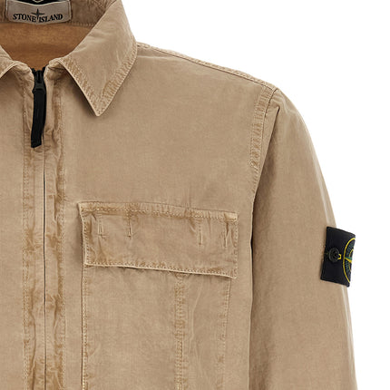 Stone Island Beige Cotton Blouse Stone Island