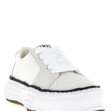 Maison Mihara Yasuhiro White Cowhide Platform Sneakers Maison Mihara Yasuhiro