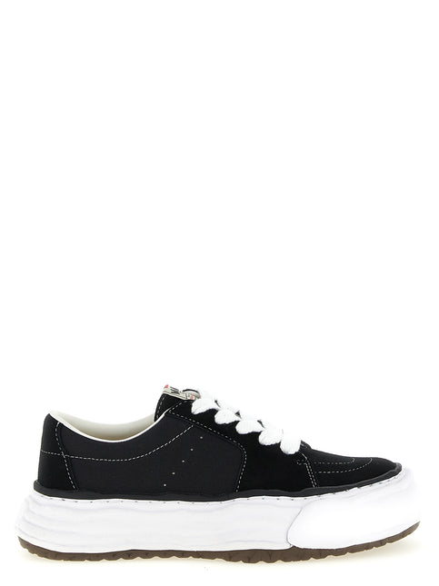 Maison Mihara Yasuhiro Black Cowhide Platform Sneakers Maison Mihara Yasuhiro