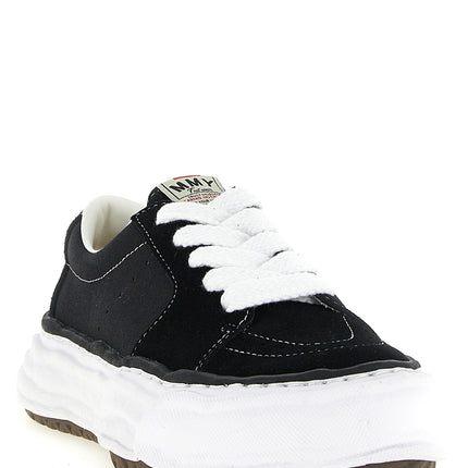 Maison Mihara Yasuhiro Black Cowhide Platform Sneakers Maison Mihara Yasuhiro