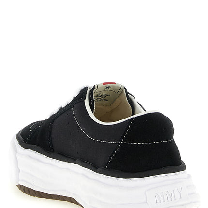 Maison Mihara Yasuhiro Black Cowhide Platform Sneakers Maison Mihara Yasuhiro