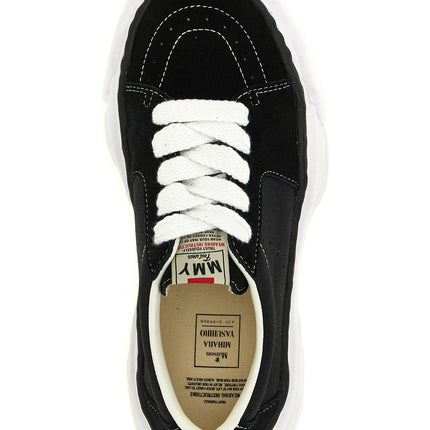 Maison Mihara Yasuhiro Black Cowhide Platform Sneakers Maison Mihara Yasuhiro
