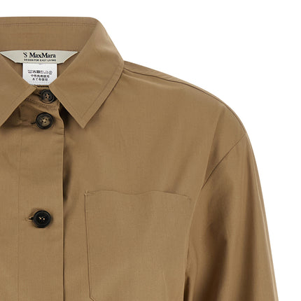 'S Max Mara Beige Cotton Blouse