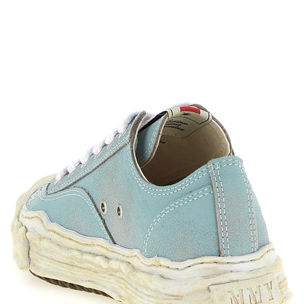 Maison Mihara Yasuhiro Blue Cowhide Low Top Sneakers Maison Mihara Yasuhiro