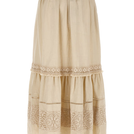 Max Mara Beige Linen Mini Skirt Max Mara