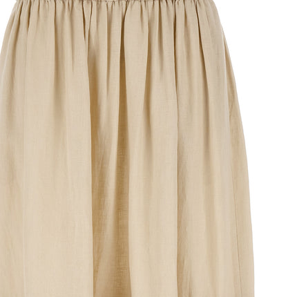 Max Mara Beige Linen Mini Skirt Max Mara