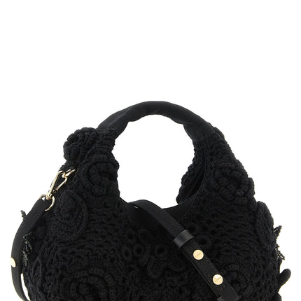Ganni Black Organic Cotton Handbag Ganni