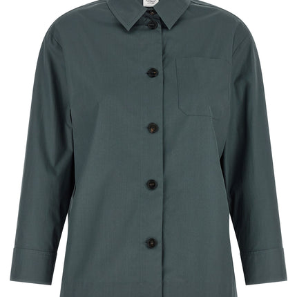 'S Max Mara Gray Cotton Blouse