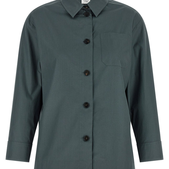 'S Max Mara Gray Cotton Blouse