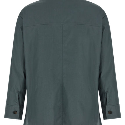 'S Max Mara Gray Cotton Blouse