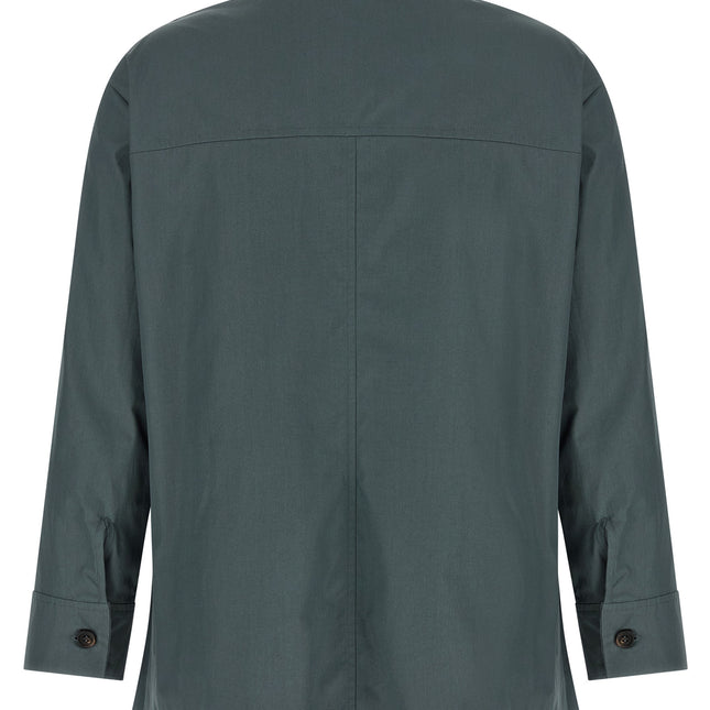 'S Max Mara Gray Cotton Blouse