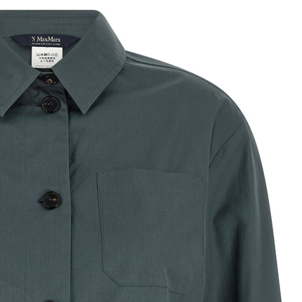 'S Max Mara Gray Cotton Blouse