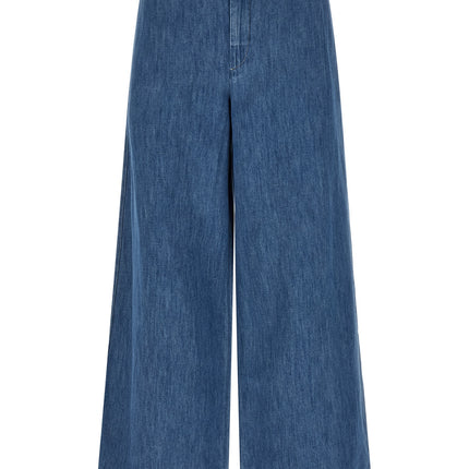 'S Max Mara Blue Cotton Cropped Jeans 'S Max Mara