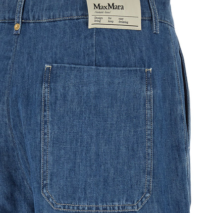 'S Max Mara Blue Cotton Cropped Jeans 'S Max Mara