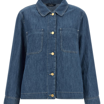 'S Max Mara Blue Cotton Denim Jacket 'S Max Mara