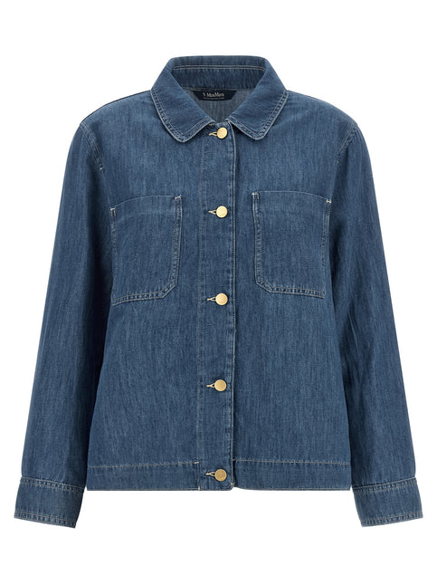'S Max Mara Blue Cotton Denim Jacket 'S Max Mara
