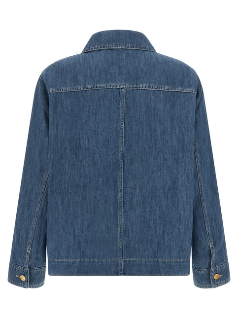 'S Max Mara Blue Cotton Denim Jacket 'S Max Mara