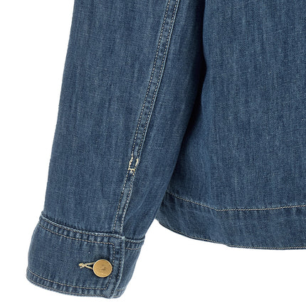 'S Max Mara Blue Cotton Denim Jacket 'S Max Mara