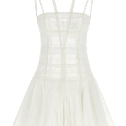 Giovanni Bedin White Polyamide Short Dress Giovanni Bedin