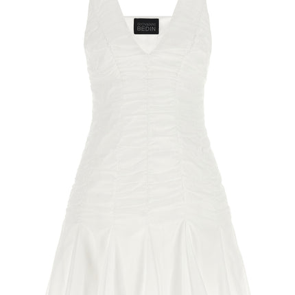 Giovanni Bedin White Cotton Short Dress Giovanni Bedin