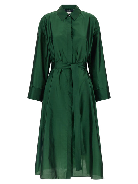 'S Max Mara Bicolor Polyester Midi Dress 'S Max Mara