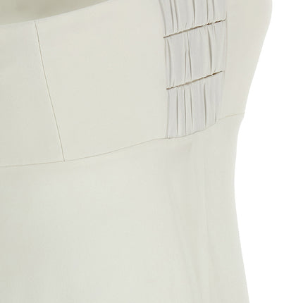 Giovanni Bedin White Silk Long Dress Giovanni Bedin