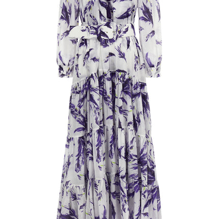 SAMANTHA SUNG Purple Cotton Long Dress SAMANTHA SUNG