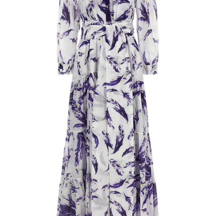 SAMANTHA SUNG Purple Cotton Long Dress SAMANTHA SUNG