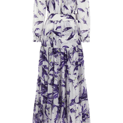 SAMANTHA SUNG Purple Cotton Long Dress SAMANTHA SUNG