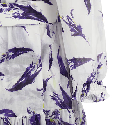 SAMANTHA SUNG Purple Cotton Long Dress SAMANTHA SUNG