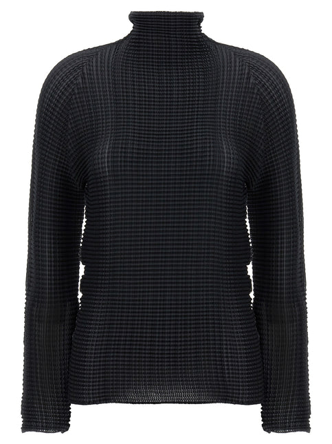 Issey Miyake Black Polyester Cardigan Issey Miyake