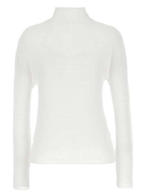 Issey Miyake White Polyester Cardigan Issey Miyake