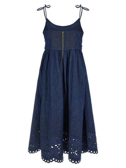 Zimmermann Blue Cotton Midi Dress