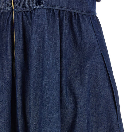 Zimmermann Blue Cotton Midi Dress Zimmermann
