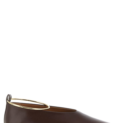 Jil Sander Brown Goatskin Ballet Flats Jil Sander
