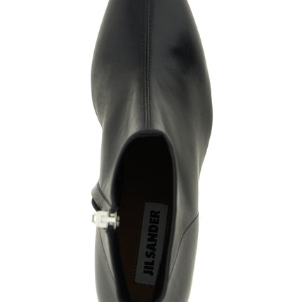 Jil Sander Black Calfskin Ankle Boots Jil Sander