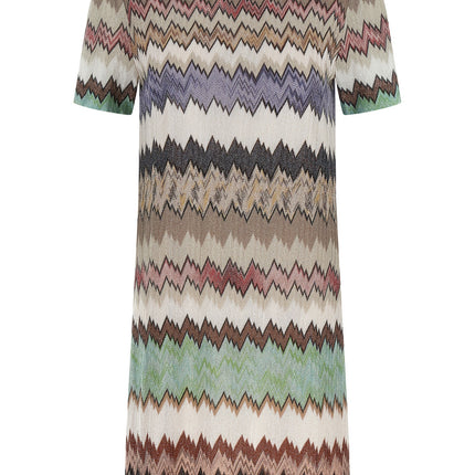 Missoni Multicolor Viscose Short Dress Missoni