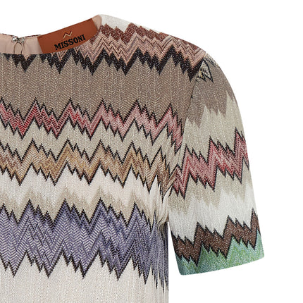 Missoni Multicolor Viscose Short Dress Missoni