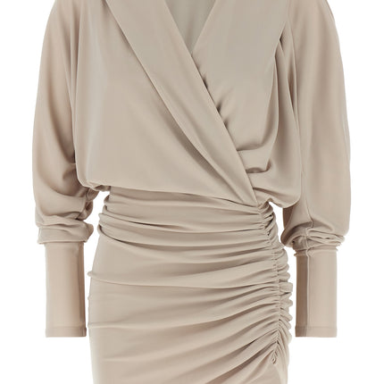 The Andamane Gray Polyester Short Dress